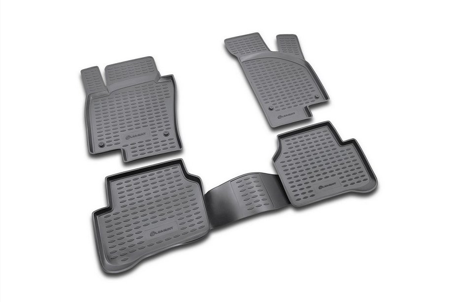 Volkswagen Passat CC 2008–2017 Rubberen vloermattenset voor interieur (4 stuks, Novline) Foto 1