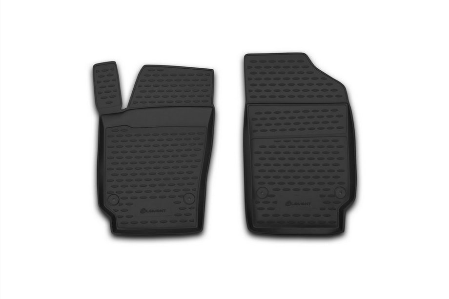 Volkswagen Polo 2010–2017 Rubberen vloermatten voor het interieur, voor (2 st., Novline) SD Image