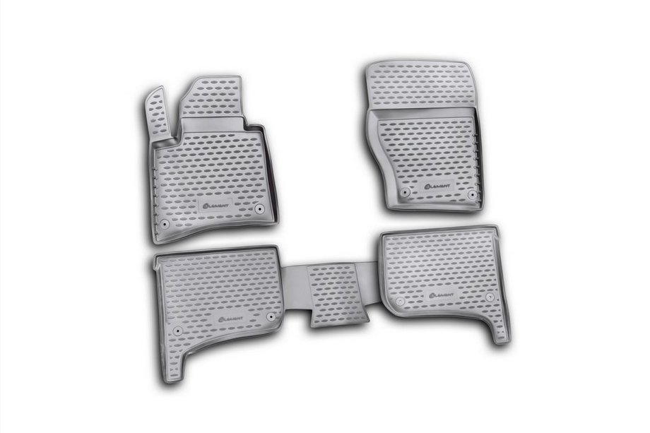 Volkswagen Touareg 2010–2018 Rubberen vloermattenset voor interieur (4 stuks, Novline) Image
