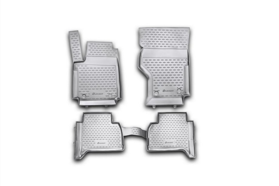 Volkswagen Amarok 2010–2022 Rubberen vloermattenset voor interieur (4 stuks, Novline) Image