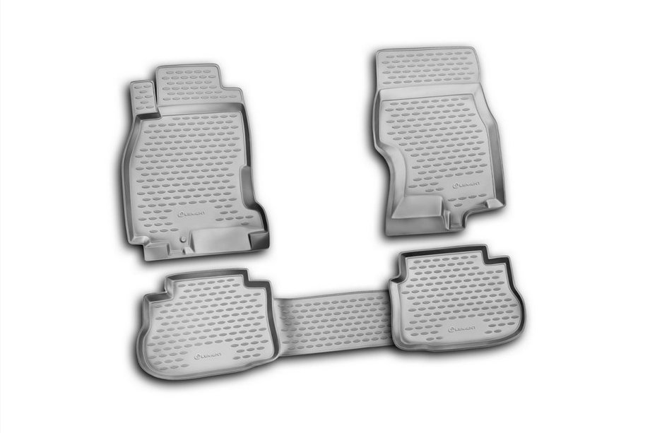 Infiniti FX 2003–2008 (FX35) Rubber vloermattenset voor interieur (4 stuks, Novline) Image