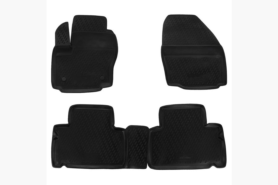Ford S-Max 2007–2014 Rubberen vloermattenset voor interieur (4 stuks, Novline) Image