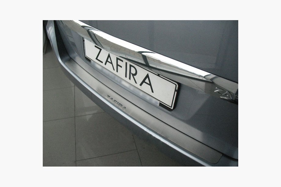 Opel Zafira B 2005–2011 Achterbumperbeschermer Natanika (RVS) Image