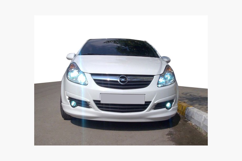 Opel Corsa D 2007–2014 Voorbumper onderlip (spuitklaar) Image