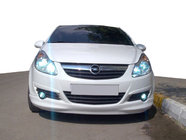 Opel Corsa D 2007–2014 Voorbumper onderlip (spuitklaar) foto 1