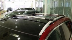 Nissan Pathfinder R51 2005–2014 Afsluitbare dwarsdragers voor dakrails (2 stuks) Grijs foto 3