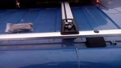 Nissan Pathfinder R51 2005–2014 Afsluitbare dwarsdragers voor dakrails (2 stuks) Grijs foto 7