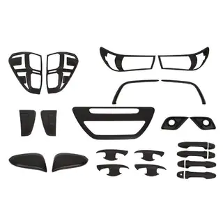 Set sierlijsten (zwart ABS) Toyota Hilux 2015–