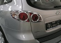 Hyundai Santa Fe 2 2006–2012 Achterlicht afdekkappen (2 stuks, kunststof) foto 1
