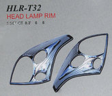 Toyota Land Cruiser Prado 120 2002–2009 Koplampranden V1 (set van 2 stuks, kunststof) foto 1