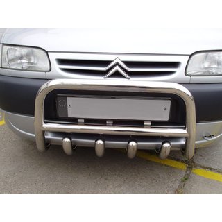 Bullbar QT006 (RVS) Peugeot Partner 1996–2008