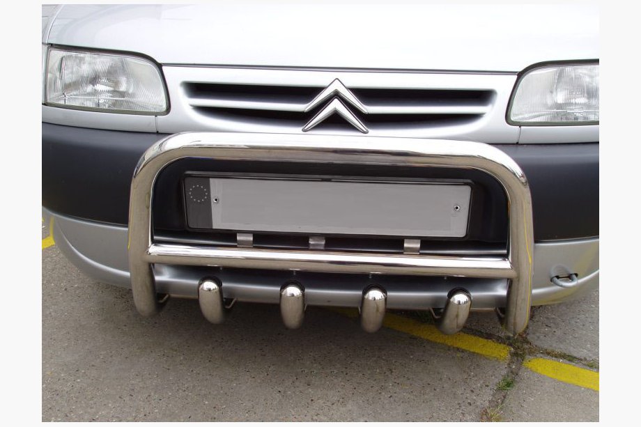 Peugeot Partner 1996–2008 Bullbar QT006 (RVS) 60 mm Image