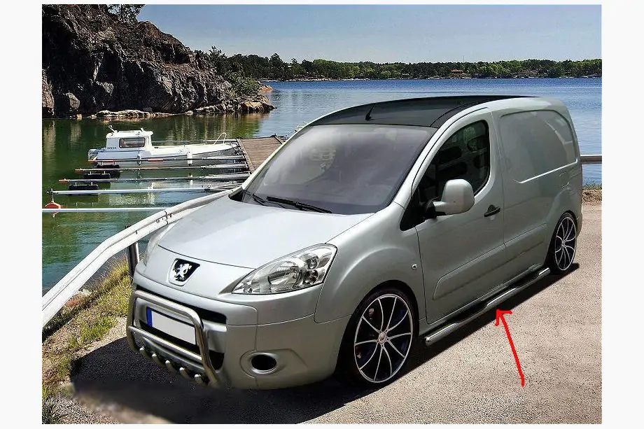 Citroen Berlingo 2008–2018 Sidebars (2 stuks, RVS) Image
