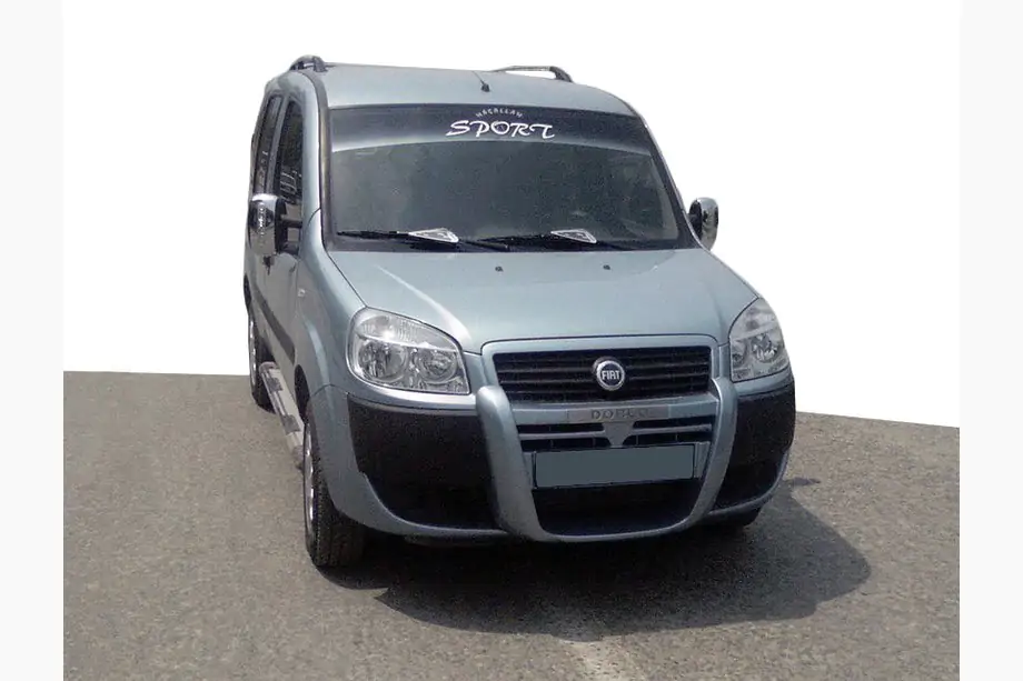 Fiat Doblo I 2005–2010 Voorbumperlip (spuitklaar) Image