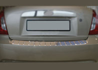 Hyundai Accent 2006–2010 Achterbumperbeschermer (RVS) Omsa foto 1