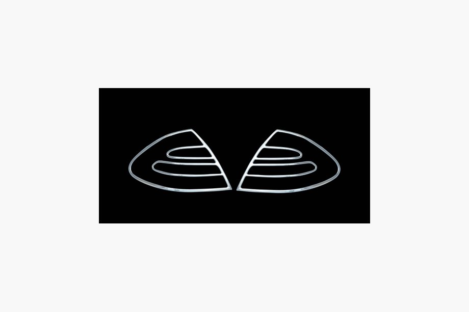Mercedes E-class W211 2002–2009 Achterlichtcovers (2 stuks, kunststof) Image