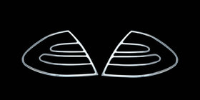 Mercedes E-class W211 2002–2009 Achterlichtcovers (2 stuks, kunststof) foto 1