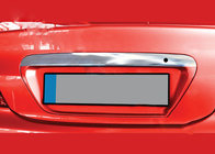 Mitsubishi Lancer 9 2004–2008 RVS sierstrip boven het kenteken foto 1