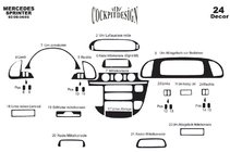 Mercedes Sprinter W901/902/903/904/905 1995–2006 (cdi, 2000-2006) Dashboardpanelen sierlijsten (Meric) Aluminium foto 10