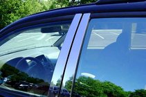 Nissan NP300 1999–2015 Chromen deurstijlen (4 stuks, RVS) foto 1