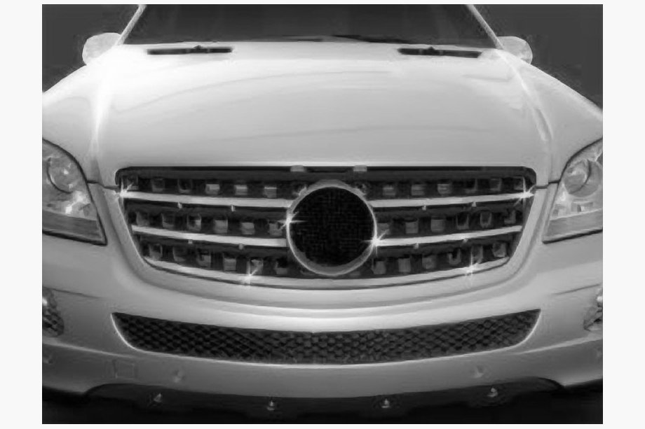 Mercedes ML W164 2005–2011 Grille sierlijsten (set van 5, RVS) Carmos - Turks staal Image