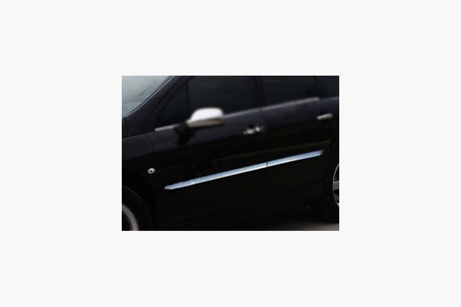 Peugeot 407 2004–2011 B-KEUS!!! Deurstripset (4 stuks, RVS) Image