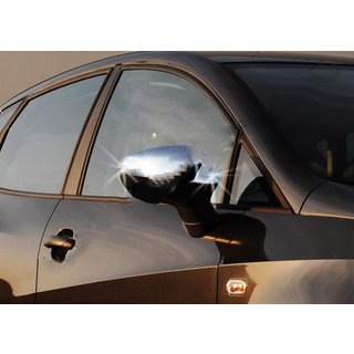Spiegelkappen (2 stuks, RVS) Seat Ibiza 2010–2017 foto 2