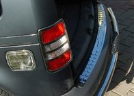 Volkswagen Caddy 2004–2010 Rechte achterbumper beschermlijst (Omsa, RVS) foto 2