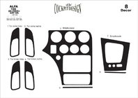 Alfa Romeo 159 2005–2011 Dashboard sierlijsten (Meric) Carbonlook foto 5