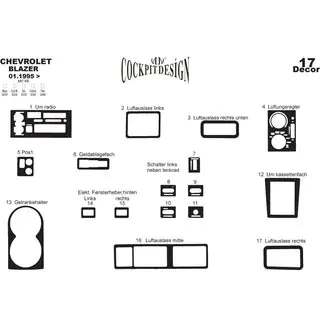 Dashboardcover Chevrolet Blazer 1995–2005 foto 2