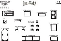 Chevrolet Blazer 1995–2005 Dashboardcover Aluminium foto 2