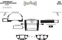 Chevrolet Lacetti 2003–2024 Dashboard sierlijsten Sedan (Meric) Carbonlook foto 5