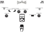 Renault Logan I 2005–2008 Dashboard sierlijsten (Meric, Turkije) Houtlook foto 4