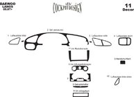 Chevrolet Lanos 1998–2017 Dashboard sierlijsten foto 6