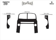 Daihatsu Sirion 2005–2015 Dashboard sierlijsten Carbonlook foto 3