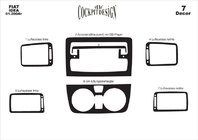 Fiat Idea 2003–2016 Decoratieve dashboardafdekking Titanium foto 2