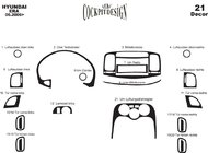 Hyundai Accent 2006–2010 Dashboard sierlijsten Carbonlook foto 4