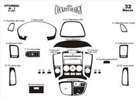 Hyundai H300, H1, Starex 2008–2020 Dashboard sierlijsten (grote set) Carbonlook foto 2