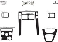 Hyundai Tucson JM 2004– Dashboardpanelen (diverse uitvoeringen) Carbonlook foto 5