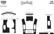 Nissan Navara 2006–2015 Interieur tuning (12-delige set) Carbonlook foto 4