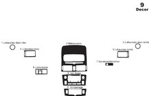 Toyota Avensis 2003–2009 Dashboard sierlijsten Small Houtlook foto 4