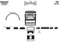 Volkswagen Crafter 2006–2016 Dashboard sierlijstenset (19-delig) Carbonlook foto 3
