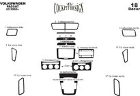 Volkswagen Passat B6 2006–2012 Dashboard sierlijsten Houtlook foto 5