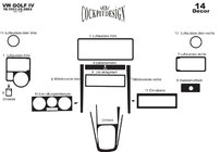 Volkswagen Golf 4 1997–2006 Dashboard sierlijsten foto 8