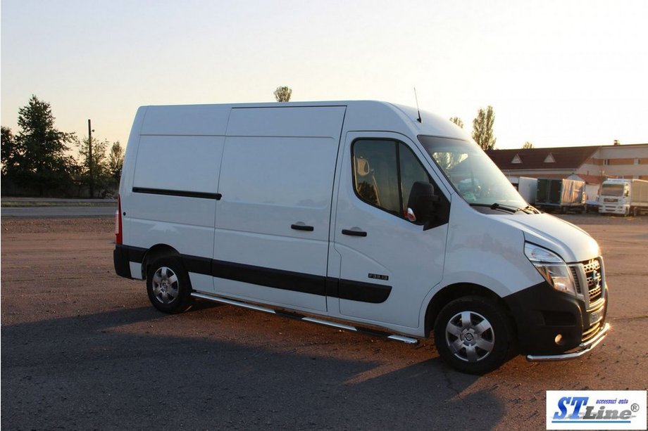 Opel Movano 2010–2021 Sidebars BB002 (2 stuks, RVS) Foto 2