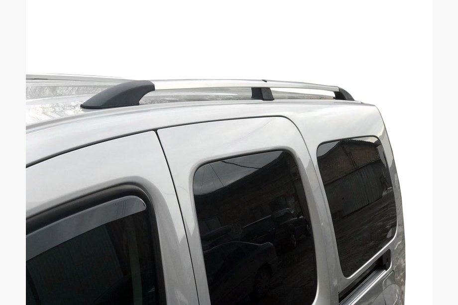Renault Kangoo 2008–2020 Chroom dakrails Standaard basis, kunststof voeten Image