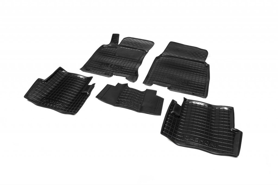 Nissan Qashqai 2010–2014 Rubberen automatten met opstaande rand (Autogumm) Image