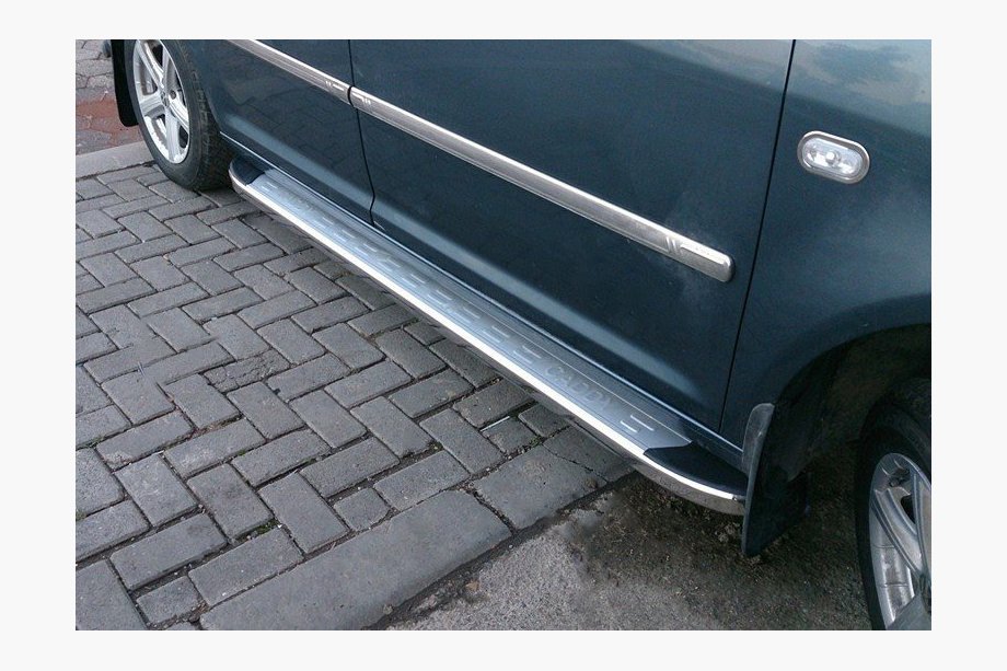 Volkswagen Caddy 2004–2010 Omsa MSline side steps (2 stuks, aluminium) Image