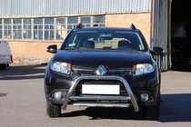 Renault Sandero 2013–2022 Voorste bullbar WT006 (RVS) foto 5