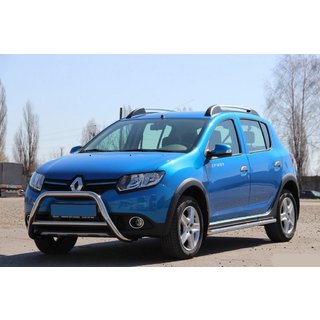 Voorste bullbar WT006 (RVS) Dacia Sandero 2013–2020 foto 1